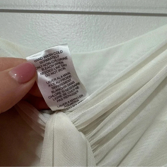 Tommy bahama chiffon mesh asymmetrical skirt with ruffle detail XS - Picture 8 of 8